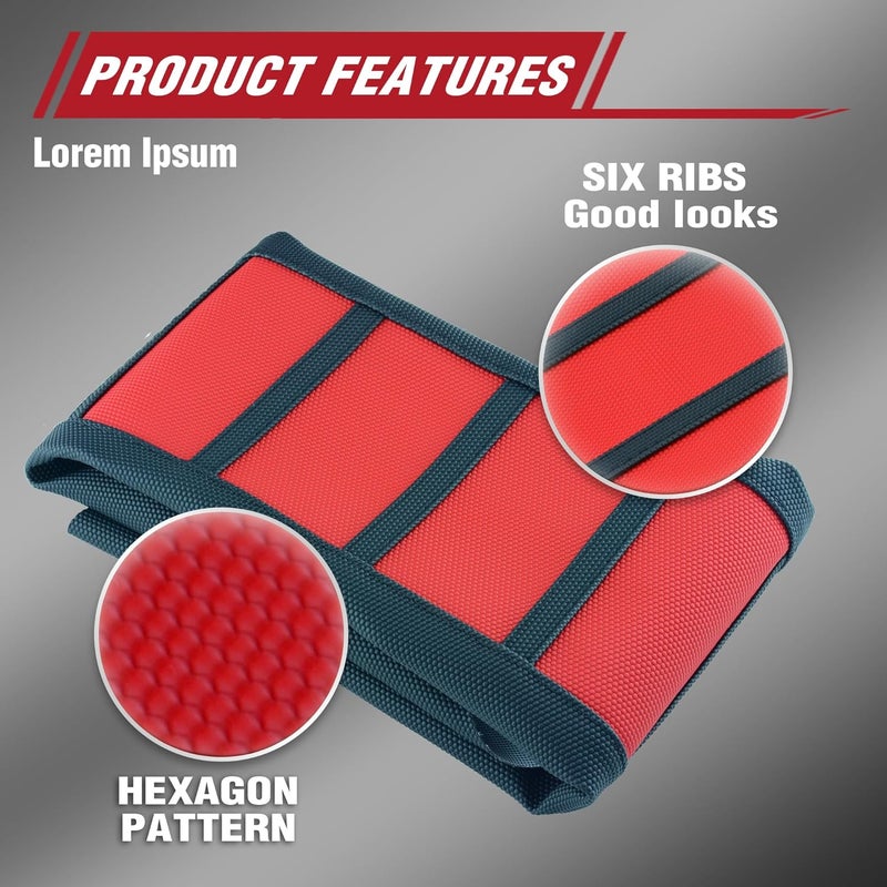 fewfuss Gripper Rubber Dirt Bike Seat Cover - Universal Soft Seat Cover for Most Dirt Bike Motorcycle Red - Image 5